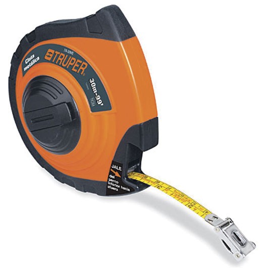 HUINCHA DE MEDIR 30mts ACERO Truper - Ferretería Industrial Metalmar
