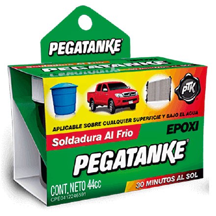 Pegamento pega tanque