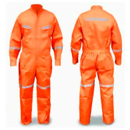 Pack 50 Overol Poplin Con Cinta Reflectante Naranjo Pack 50 Overol Poplin Con Cinta Reflectante Naranjo