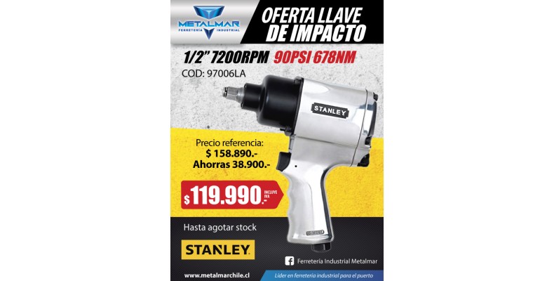 LLAVE DE IMPACTO STANLEY