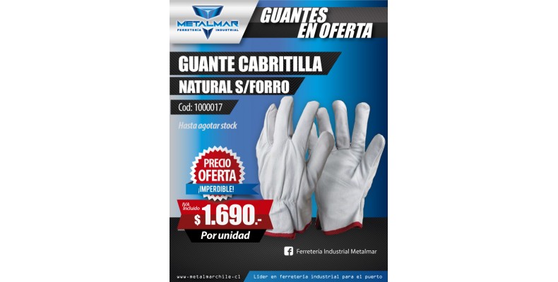GUANTES CABRITILLA EN OFERTA